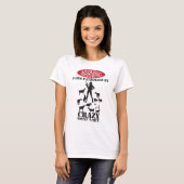 FUNNY GOAT | Farm Warning Patroll Crazy GoatLady T-Shirt (Vorne ganz)