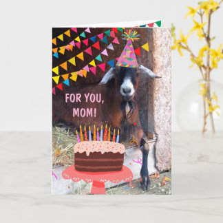 Funny Goat "For Mama" Geburtstag Karte