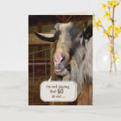 Funny Goat für 60. Geburtstagskarte Karte (Gelbe Blume)