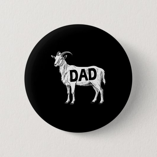 Funny Goat Gift Dad Sarcastic Graphic Button (Vorderseite)