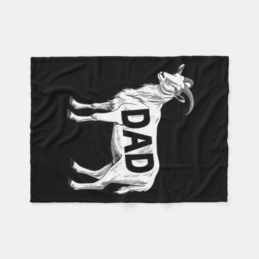 Funny Goat Gift Dad Sarcastic Graphic  Fleecedecke (Vorderseite (Horizontal))