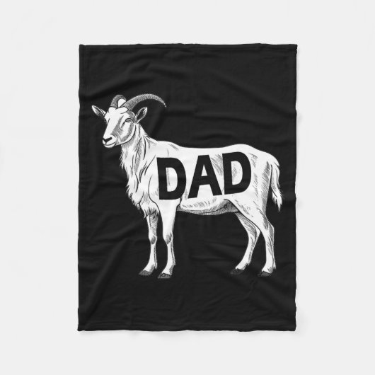 Funny Goat Gift Dad Sarcastic Graphic Fleecedecke (Vorderseite)