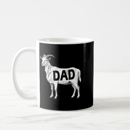 Funny Goat Gift Dad Sarcastic Graphic  Kaffeetasse (Links)
