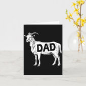 Funny Goat Gift Dad Sarcastic Graphic  Karte (Gelbe Blume)