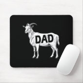 Funny Goat Gift Dad Sarcastic Graphic Mousepad (Mit Mouse)