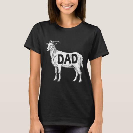 Funny Goat Gift Dad Sarcastic Graphic T-Shirt (Vorderseite)