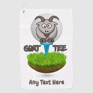Funny Goat Golf T-Shirt Golfhandtuch