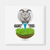 Funny Goat Golf T-Shirt Magnet (Vorne)