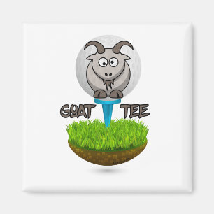 Funny Goat Golf T-Shirt Magnet
