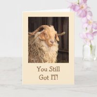 Funny Goat Handsome Devil Birthday