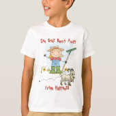Funny Goat Kack Cartoon T-Shirt (Vorderseite)