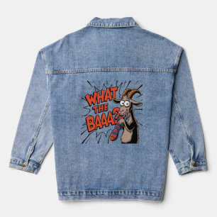 Funny Goat Meme - "Was für ein BAAA?" Unglaublich Jeansjacke