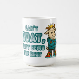 Funny Goat Mug with Crown & Swagger Attitude Kaffeetasse