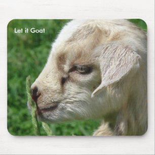 Funny Goat Parody, Niedliches Ziegenkid Mousepad