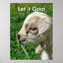 Funny Goat Parody, Niedliches Ziegenkid Poster
