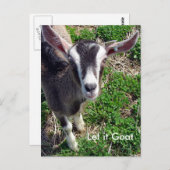 Funny Goat Parody Postkarte (Vorne/Hinten)
