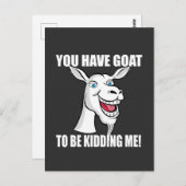 Funny Goat Postcard Postkarte (Vorne/Hinten)