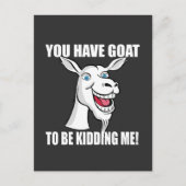Funny Goat Postcard Postkarte (Vorderseite)