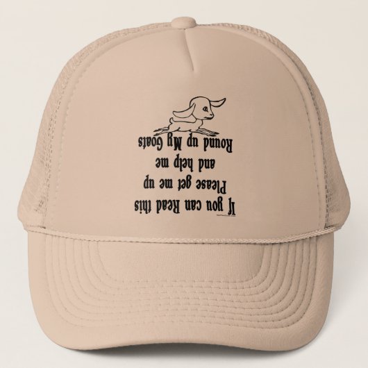 Funny Goat Redewendungen Truckerkappe (Vorderseite)