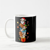 Funny Goat Santa Elf Snowman Christmas Womens Mens Kaffeetasse (Links)
