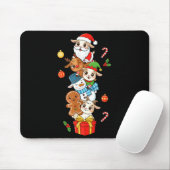 Funny Goat Santa Elf Snowman Christmas Womens Mens Mousepad (Mit Mouse)