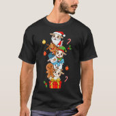Funny Goat Santa Elf Snowman Christmas Womens Mens T-Shirt (Vorderseite)