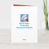 Funny Goat Season's Greetings Feiertagskarte (Rückseite)