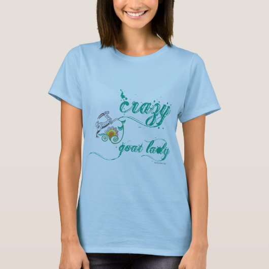 Funny Goat Shirt Crazy Goat Lady 1 (Vorderseite)