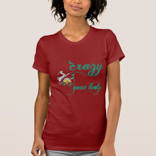 Funny Goat Shirt Crazy Goat Lady 1 (Vorderseite)