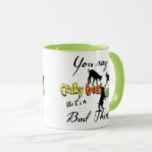 FUNNY GOAT SPRICHWORT | Sie sagen Crazy Goat Lady Tasse (VorderseiteRechts)