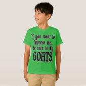 Funny Goat Sprichwort T-Shirt (Vorne ganz)