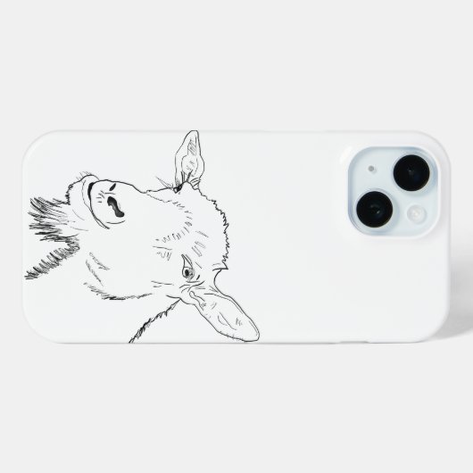 Funny Goat Stillinie Zeichnend Tierkunstdesign Case-Mate iPhone Hülle (Rückseite (Horizontal))