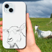 Funny Goat Stillinie Zeichnend Tierkunstdesign Case-Mate iPhone Hülle