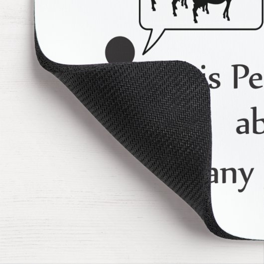 Funny Goat Warning Mousepad (Ecke)