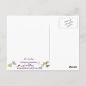 Funny Goat Zeichnend Quirky Cartoon Farm Tierart Postkarte (Rückseite)