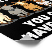 Funny Goats Are Like Tato Chips, You Cant Have Jus Poster (Ecke)