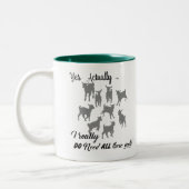 FUNNY GOATS | BRAUCHEN SIE all diese Ziegen GetYer Zweifarbige Tasse (Links)