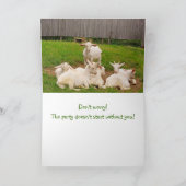 Funny Goats Cancer Support Card Karte (Innenseite)