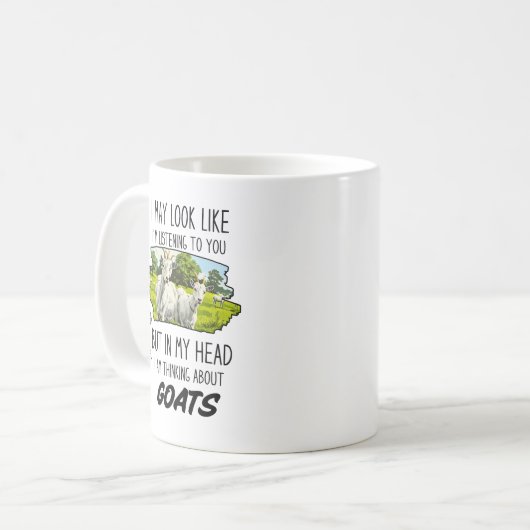 Funny Goats Lover Tasse (Vorderseite Links)