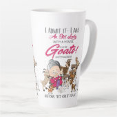Funny Goats - Old Lady House Full Goats Milchtasse (Rechte Ecke)