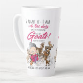 Funny Goats - Old Lady House Full Goats Milchtasse (Linke Ecke)