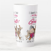 Funny Goats - Old Lady House Full Goats Milchtasse (Vorderseite)