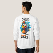 Funny Gobble bis zum Wobeln Sweatshirt (Schwarz voll)