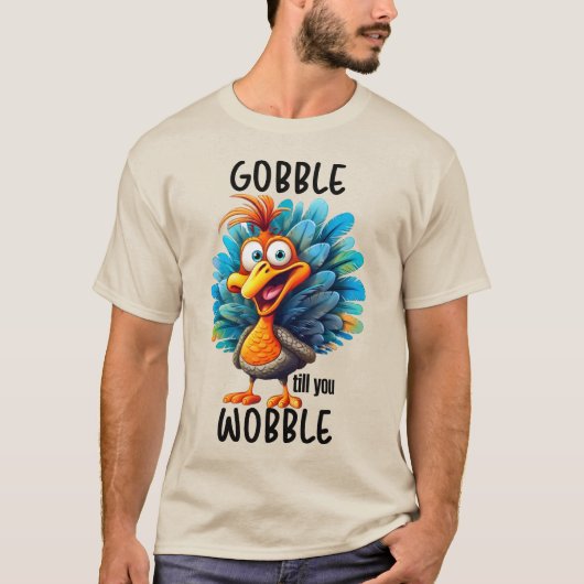 Funny Gobble bis zum Wobeln T-Shirt (Vorderseite)