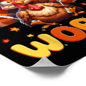 Funny Gobble Til You Wobble Erntedank Turkey Me Poster (Ecke)