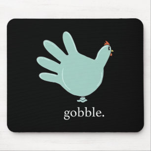 Funny Gobble Türkei Handschuh Medizin Nures Thanks Mousepad