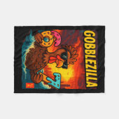 Funny Gobblezilla Meme Thanksgiving And 6-7 Christ Fleecedecke (Vorderseite (Horizontal))