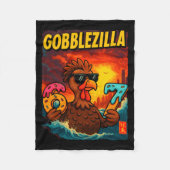 Funny Gobblezilla Meme Thanksgiving And 6-7 Christ Fleecedecke (Vorderseite)
