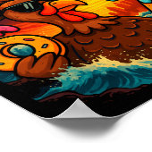 Funny Gobblezilla Meme Thanksgiving And 6-7 Christ Poster (Ecke)