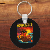 Funny Gobblezilla Meme Thanksgiving And 6-7 Christ Schlüsselanhänger (Vorderseite)